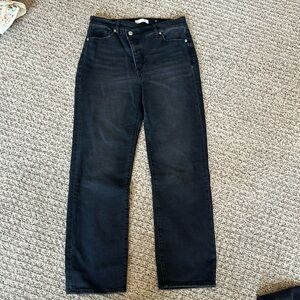 Black loft cross jeans